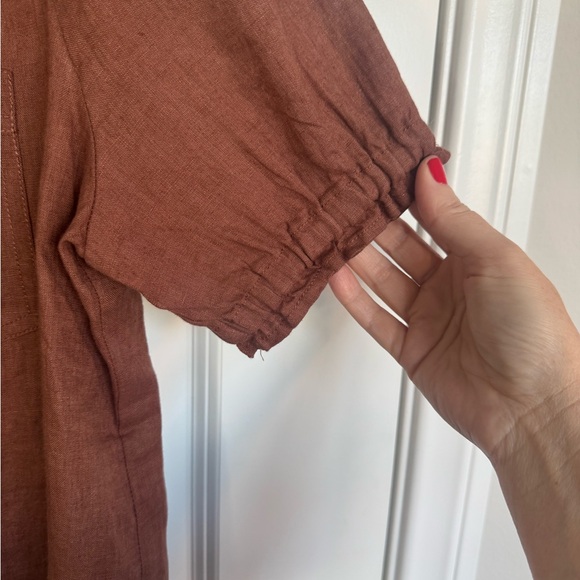 Pilcro Anthropology The Aly Puff Sleeve Linen Edition XS - Picture 6 of 11